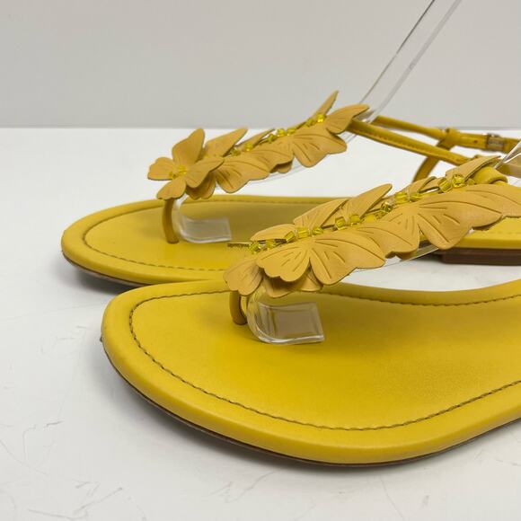 Kate Spade | Primrose Yellow Butterfly Motif Slingback T-Strap Sandals - Picture 6 of 10